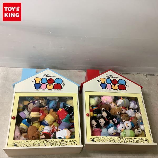 同梱不可 □ ディズニー ツムツムぬいぐるみ収納ケース、ぬいぐるみ