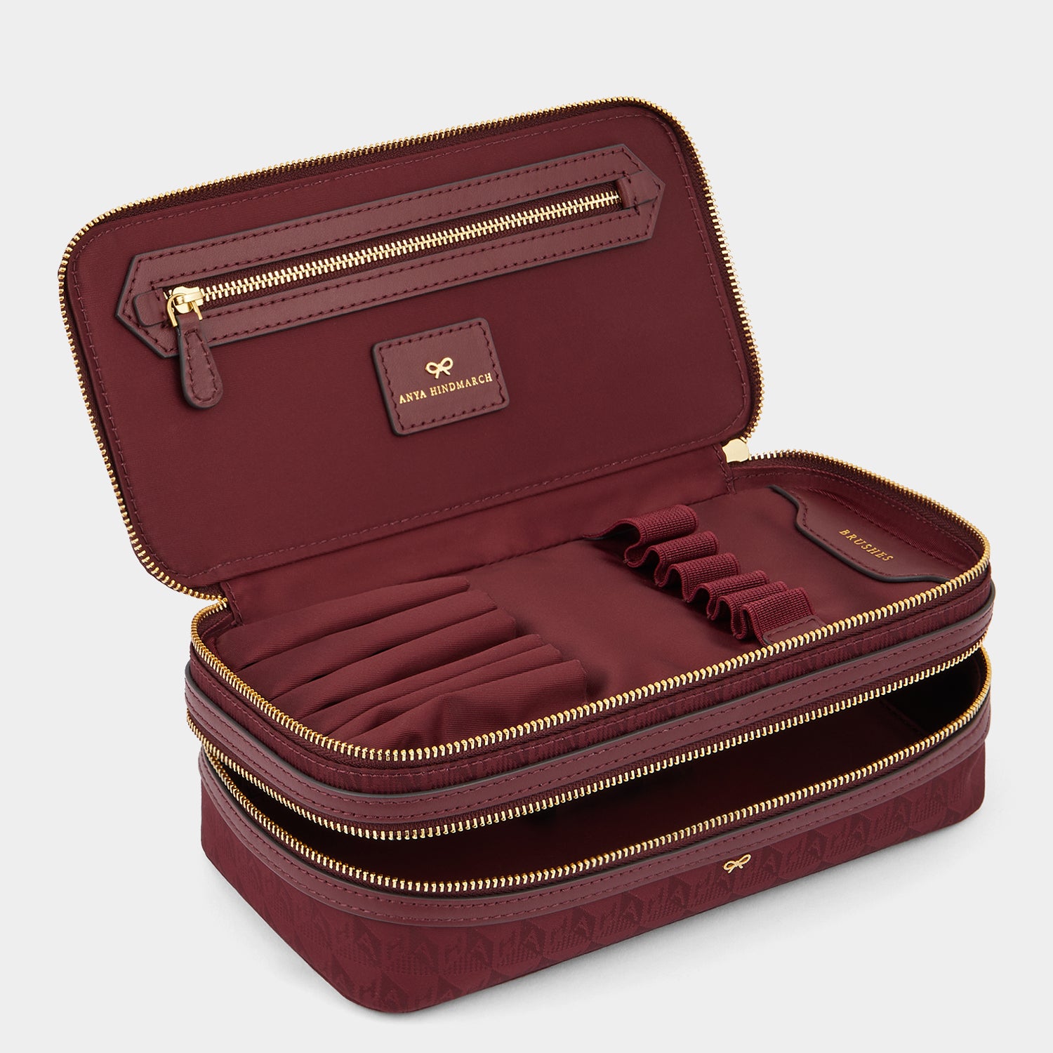 アニヤハインドマーチ コスメポーチ ブラシセット トラベル AH ロゴ