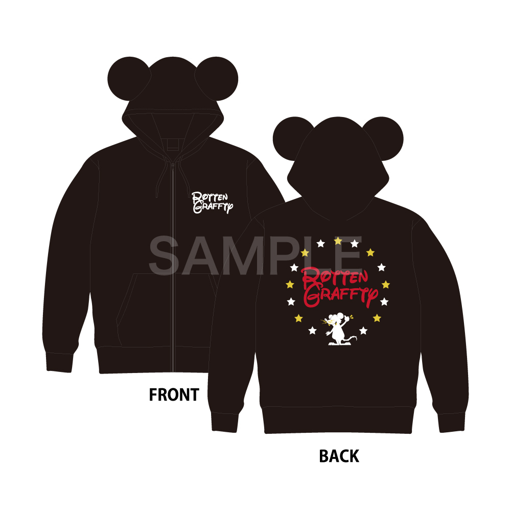 再販】耳付きジップアップパーカー | ROTTENGRAFFTY