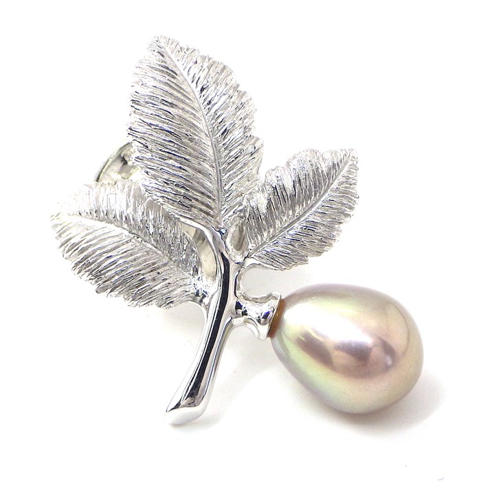 楽天市場】ミキモト MIKIMOTO ピンブローチ 葉っぱ リーフ モチーフ
