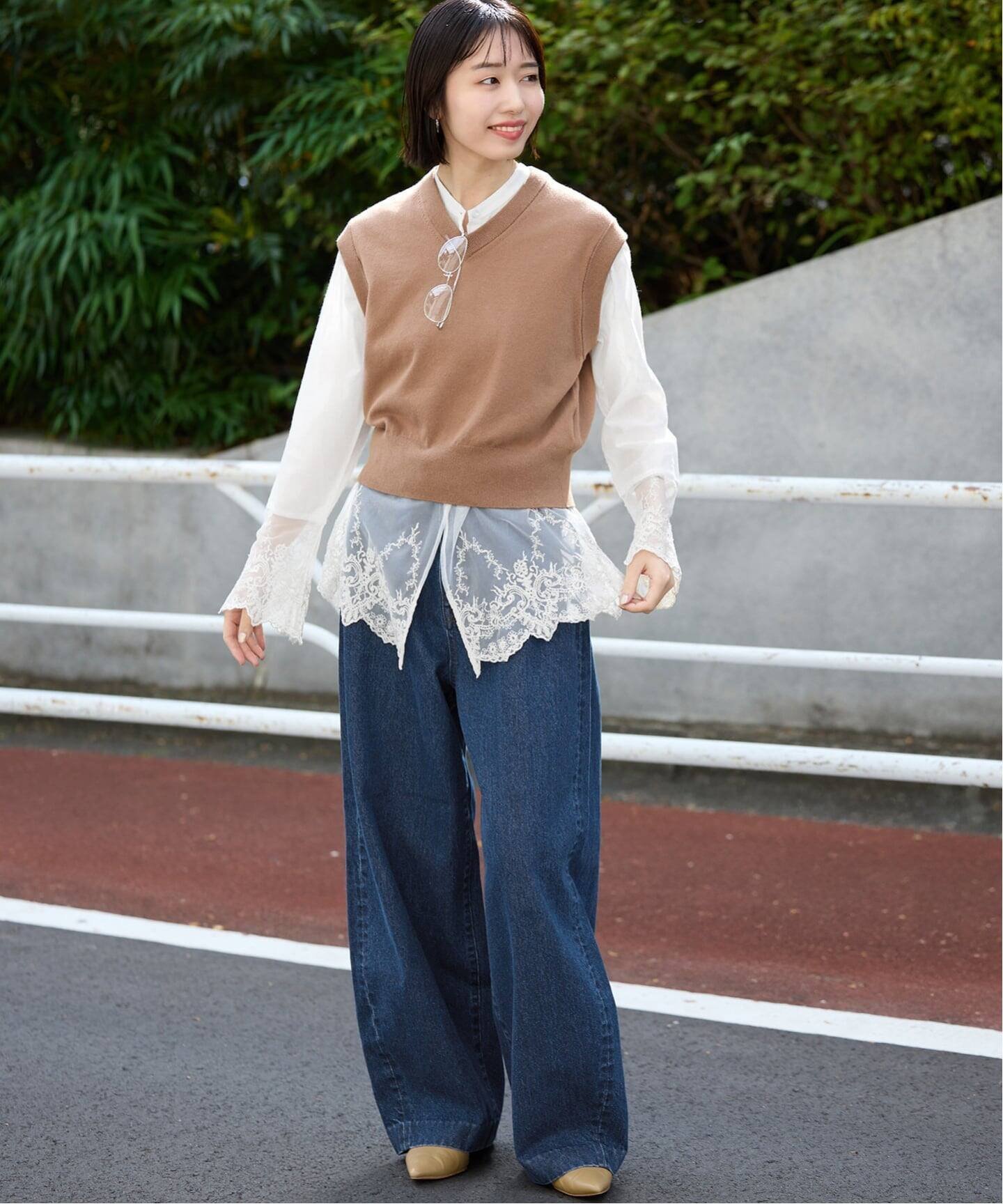 SLOBE IENA｜《WEB限定/追加予約》チュールレースブラウス | Rakuten