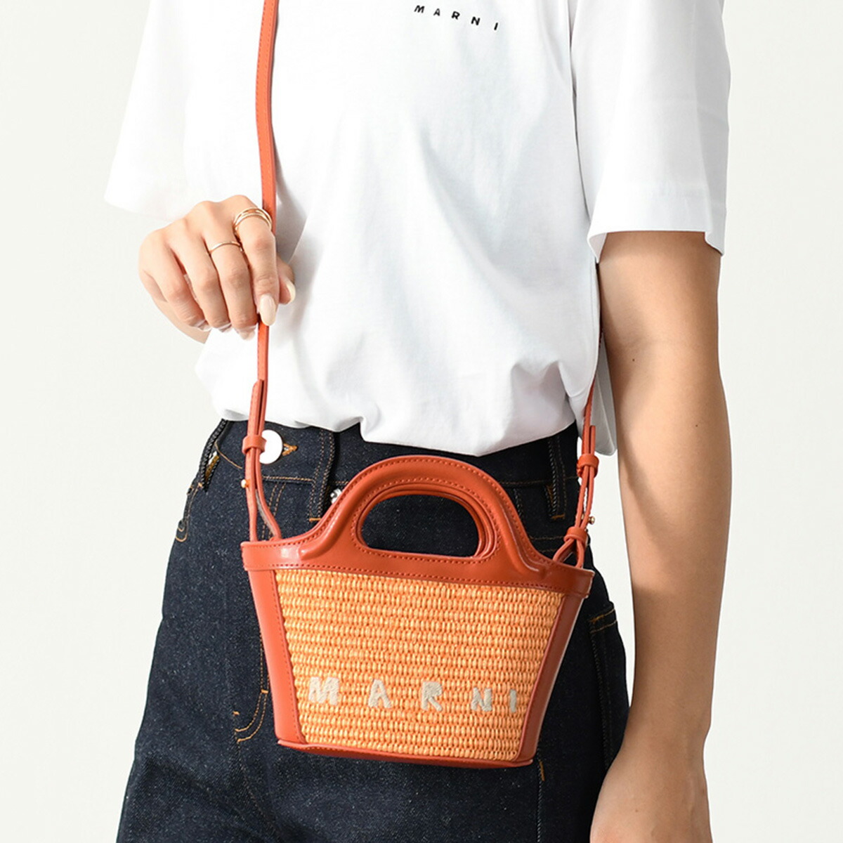 楽天市場】MARNI マルニ かごバッグ TROPICALIA SUMMER 2WAY マイクロ