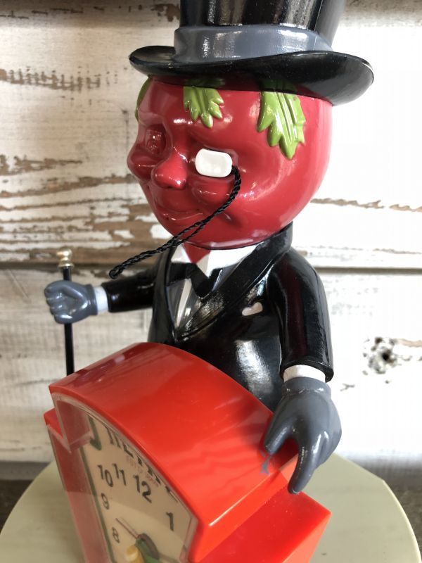 Vintage Heinz Mr Aristocrat Tomato Man Talking Alarm Clock (J335