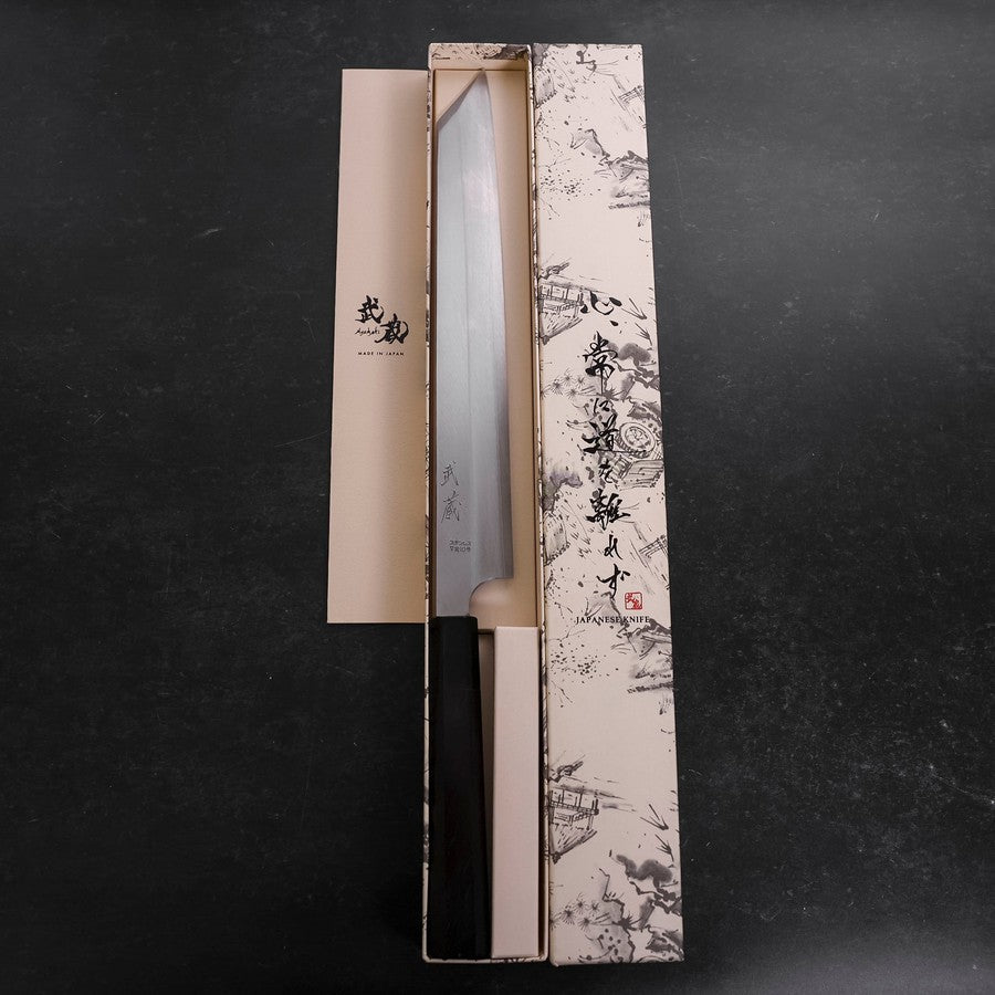 切付柳刃 VG-10 磨き 黒檀水牛柄 300mm – MUSASHI
