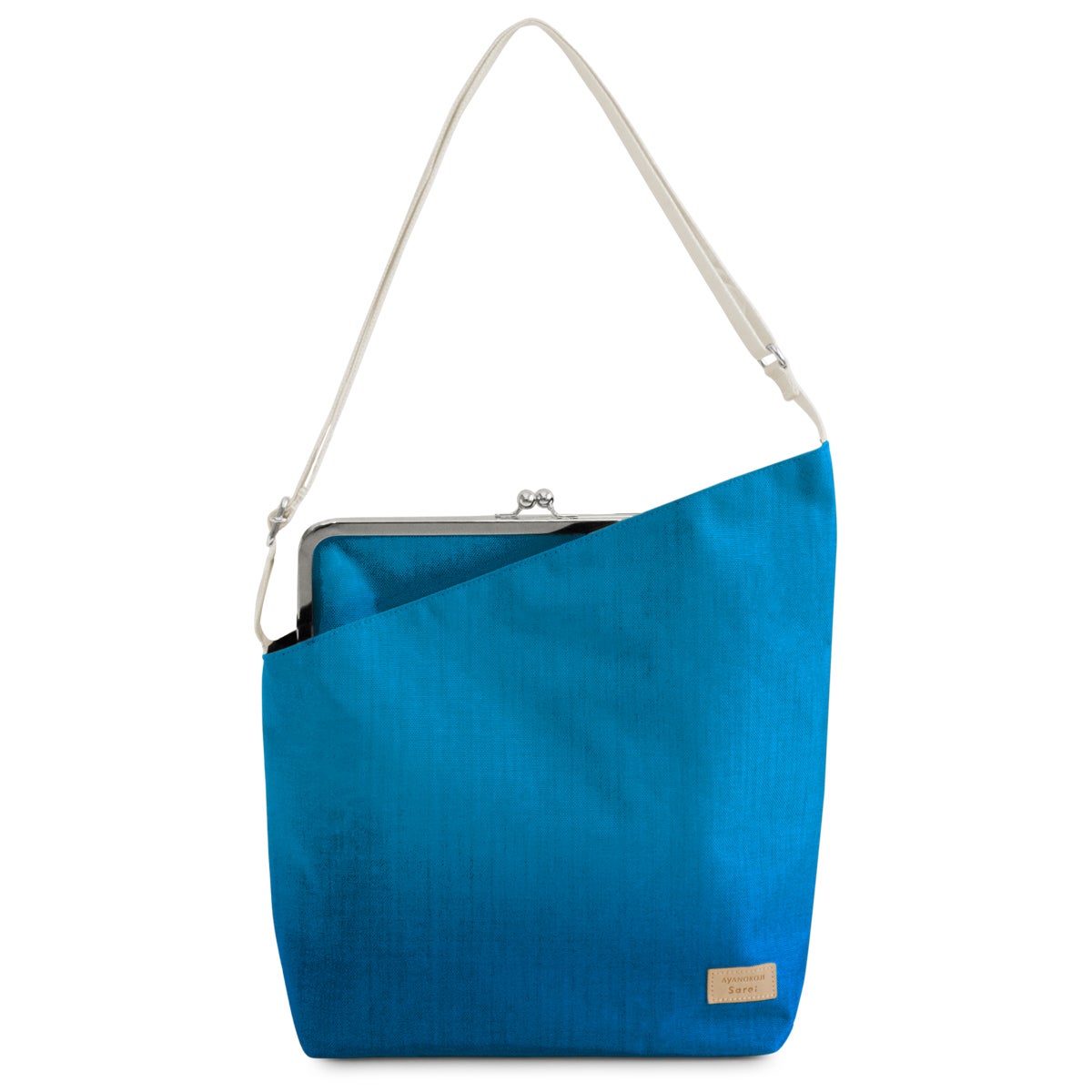 在庫商品】がま口縦型ワンショルダーバッグ【Sarei コーデュラ（R）re