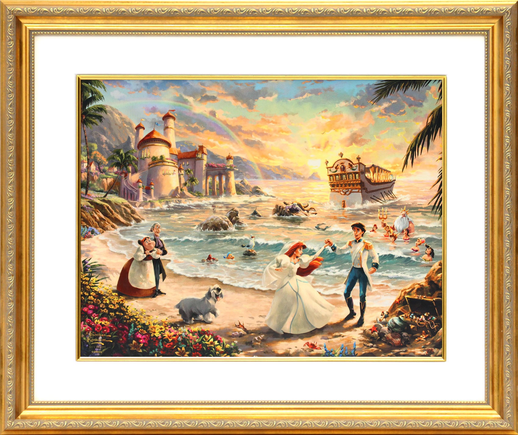 ディズニー絵画「リトル マーメイド/セレブレーション オブ ラブ」額縁