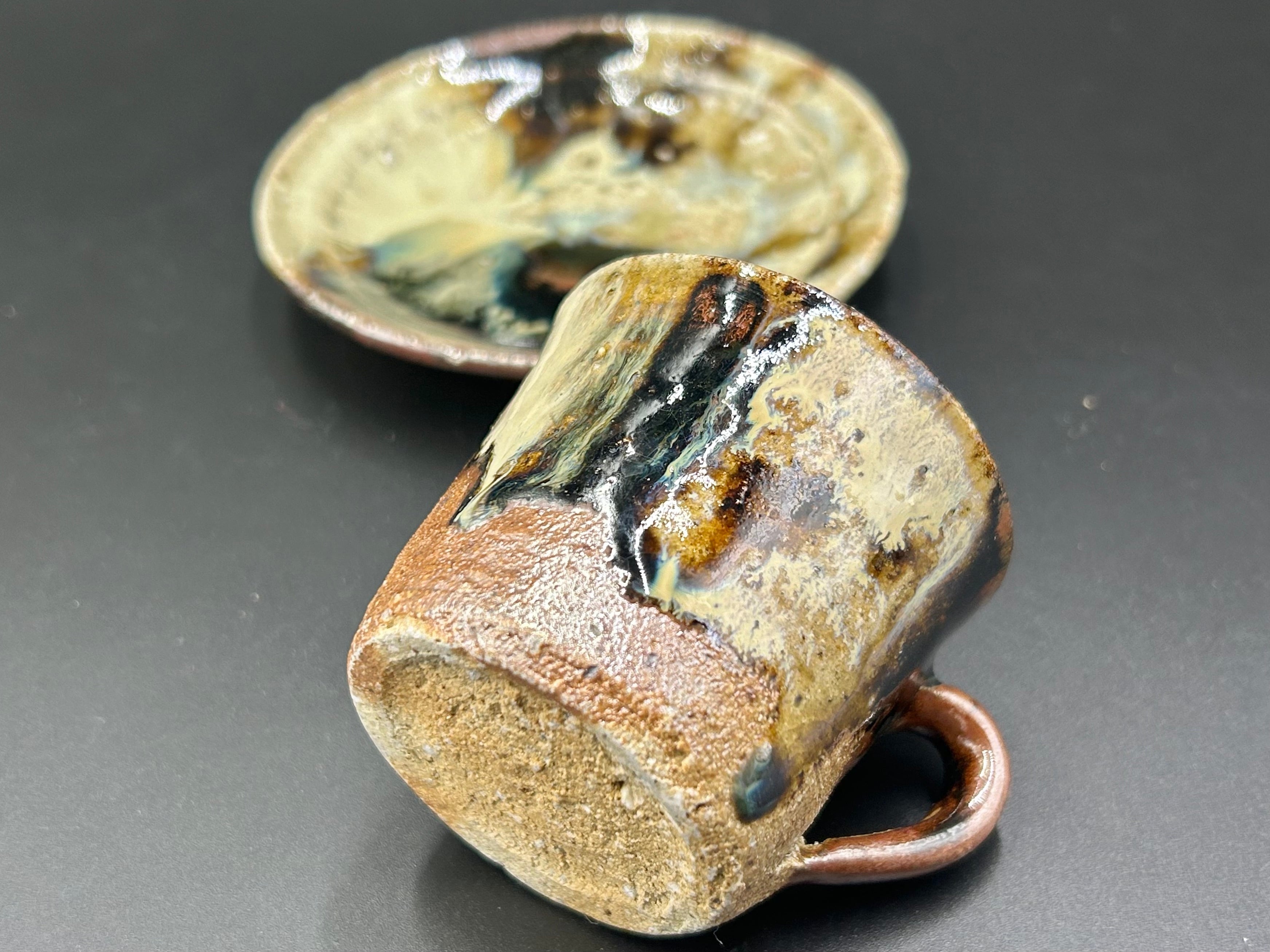 朝鮮唐津エスプレッソ カップ＆ソーサー／Chosen-karatsu espresso cup