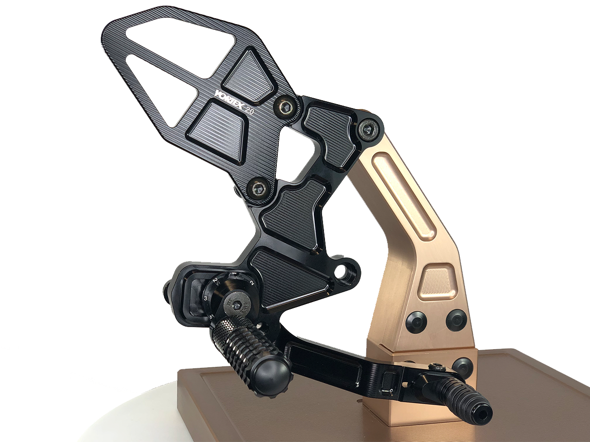 Vortex Kawasaki Ninja ZX-4RR Rearsets: MOTO-D Racing