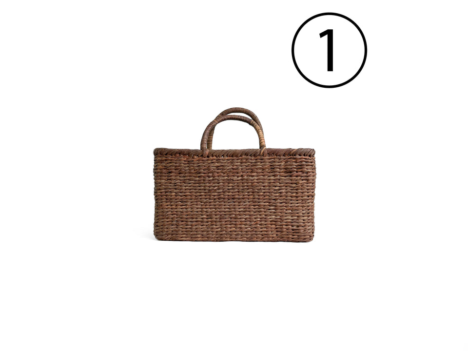 ヴィンテージ カゴバッグ インテリア雑貨 シャビーシック 古道具