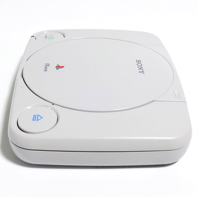 Sony PS One Console Pocket Station White w/Box Strap Set Tested