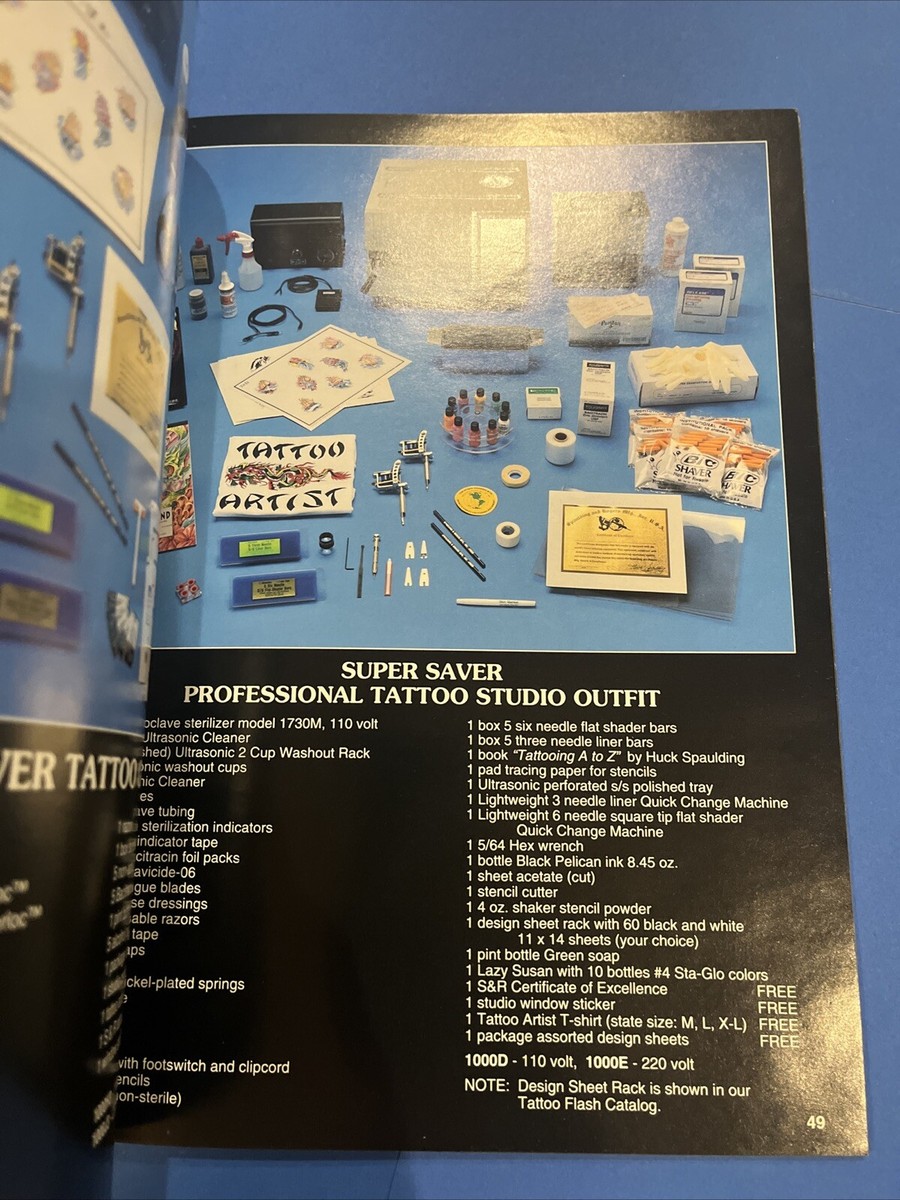 Vintage 1993-1994 Spaulding Rogers Mfg Tattoo Supply Books