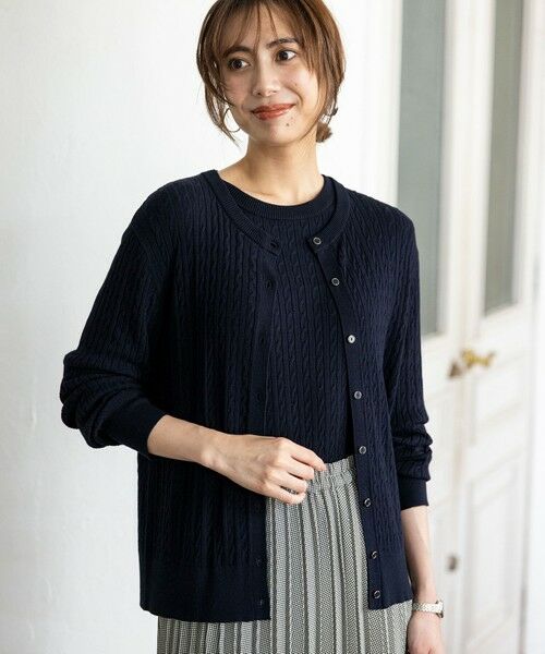 セール】 ケーブルニット カーディガン （カーディガン・ボレロ）｜L