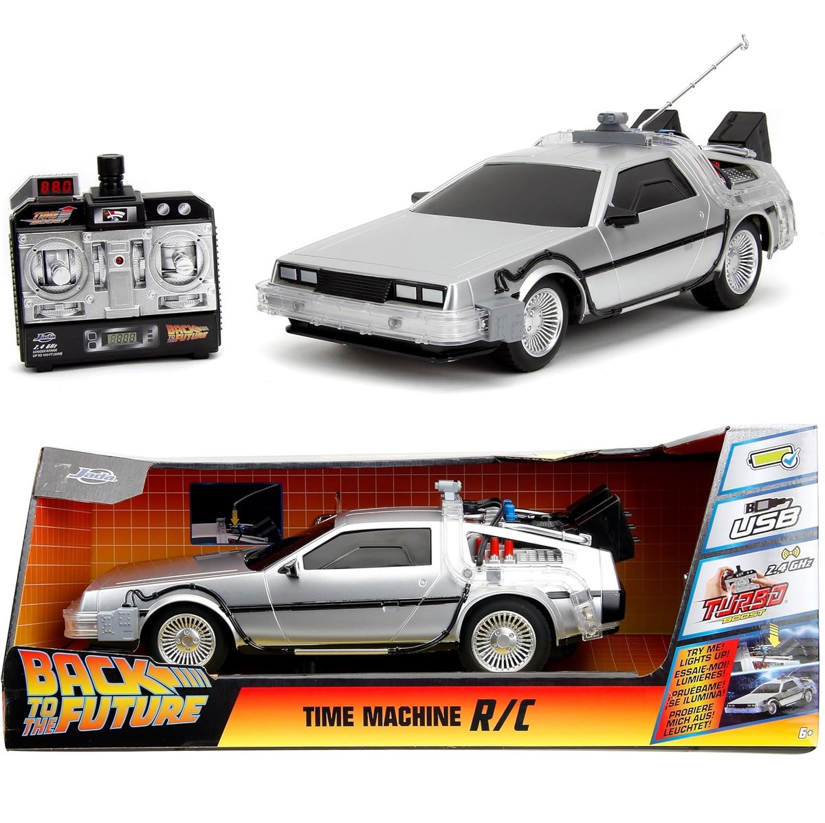 Jada Toys バック・トゥ・ザ・フューチャー タイムマシン ラジコンカー