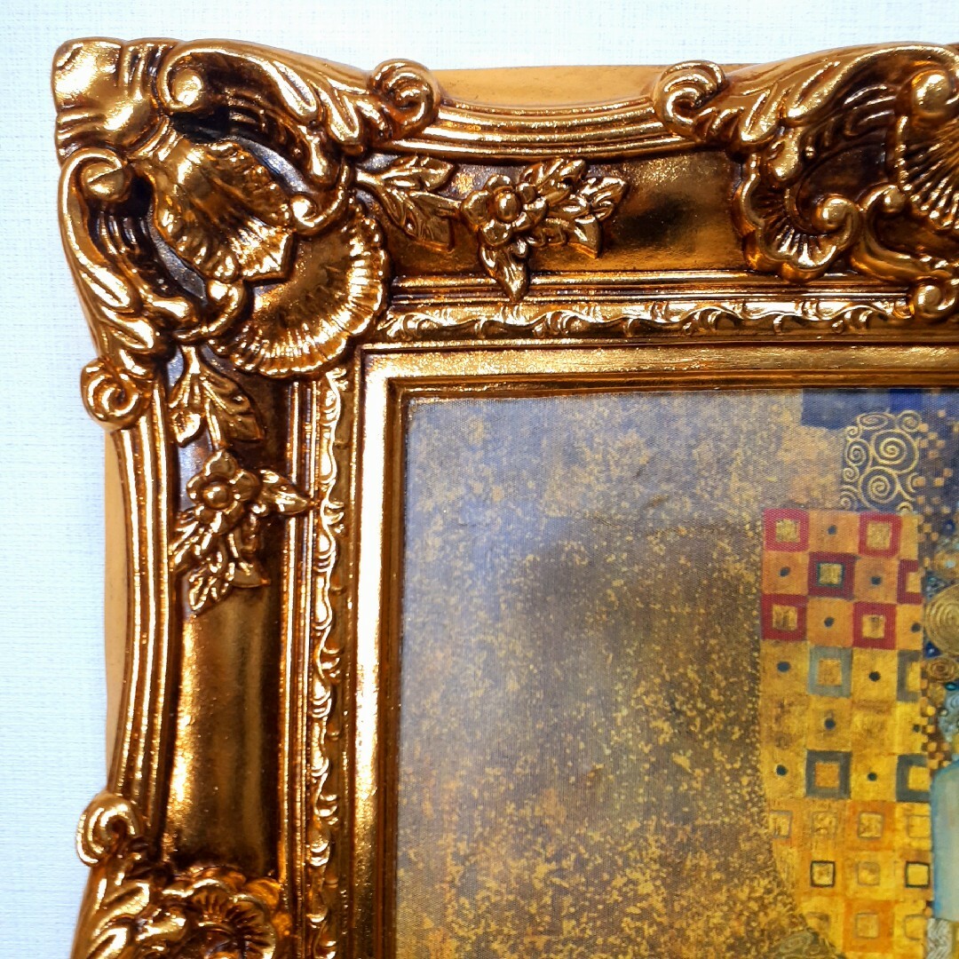 グスタフクリムト作画 絵画 バウアーの肖像 良質キャンバス 豪華 金箔