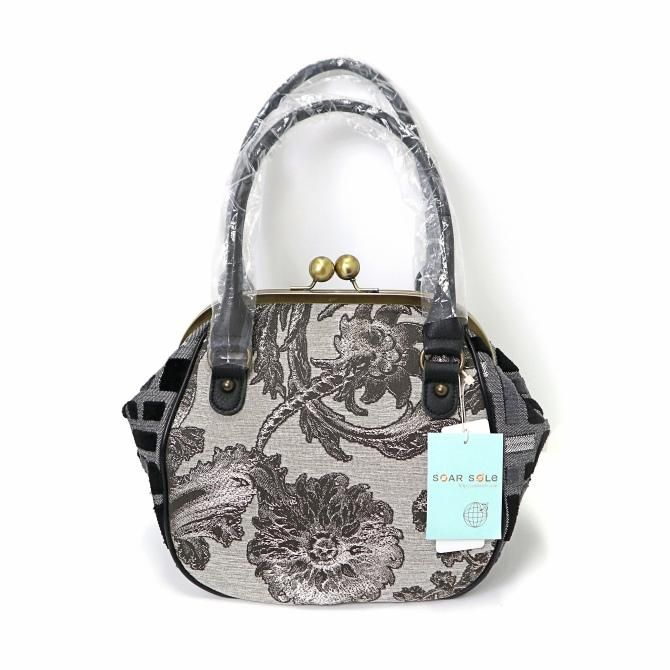 ソアソウル がま口バッグ SOAR SOLe カサノバ・マープル グレー