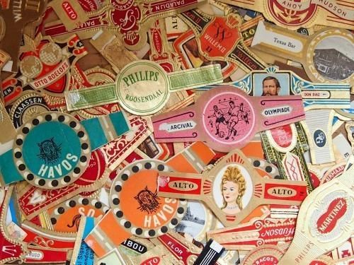 ヴィンテージシガーバンドアソートセット【10枚】 - Cheri