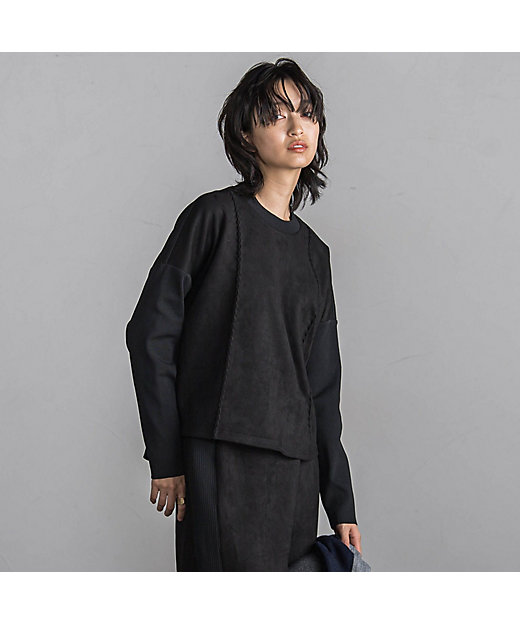 スエード×ニットドッキングセットアップ≪手洗い可能≫ | MAYSON GREY