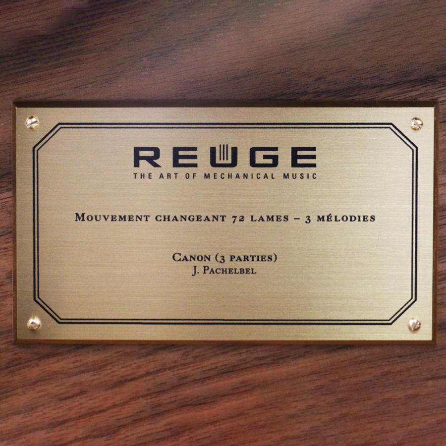 REUGE（リュージュ） オルゴール 72弁 L'Auberson ウォールナット AXA