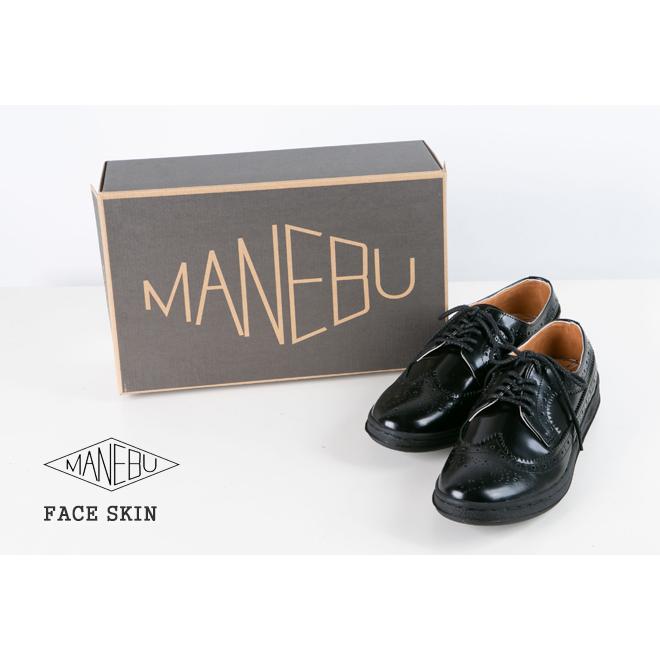 クーポンで20%OFF]マネブ/MANEBU ウキ フェイススキンレザーシューズ