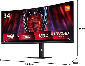 Amazon.co.jp: Xiaomi 曲面 ゲーミングモニター G34WQi 34インチ UWQHD