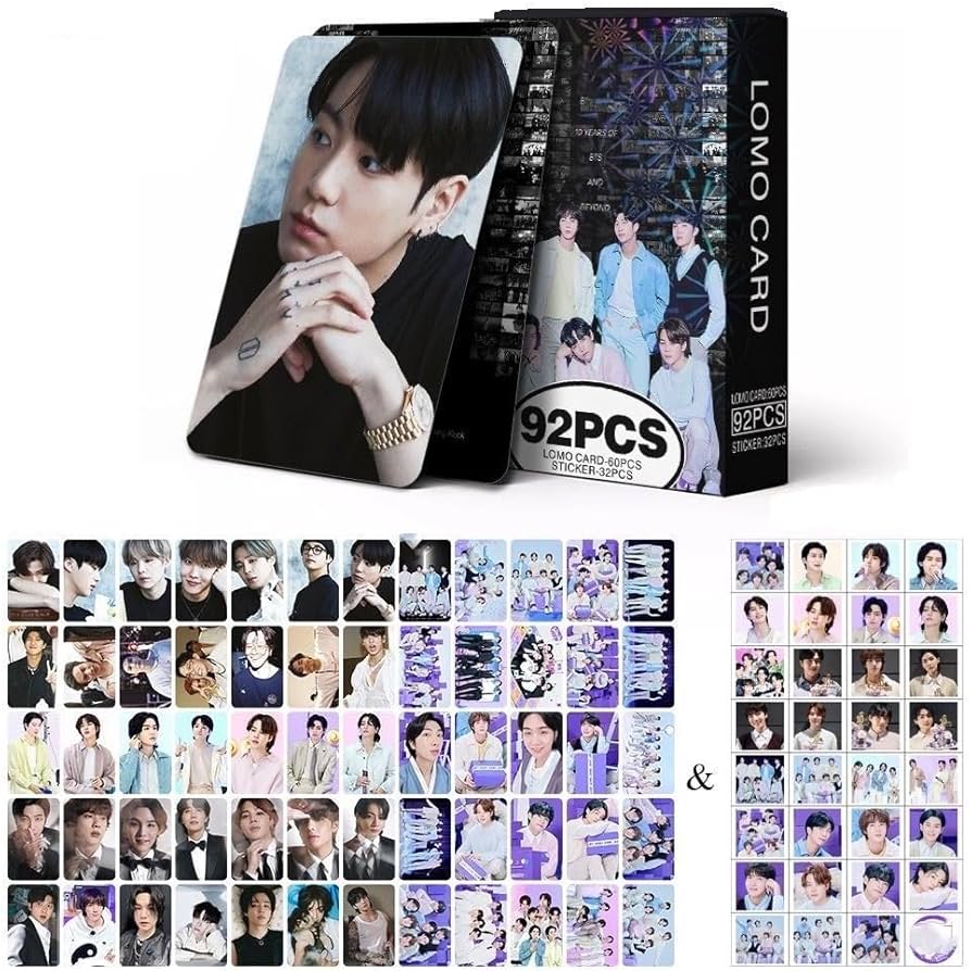 Amazon.com: SCISSH 92PCS V JUNGKOOK Jimin JIN Suga J-HOPE RM 60pcs
