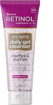 Amazon.com: LIVAURA Retinol Anti-Aging Gel Cleanser – Gently