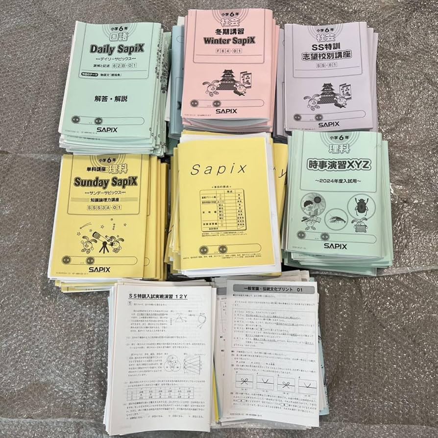 SAPIXサピックス 3年生 国算理社4教科 通年セット サピックス 3年 算数