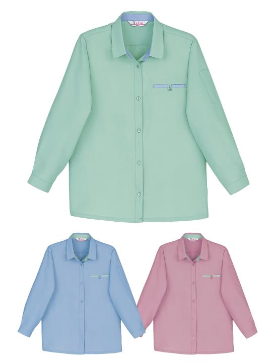 DESK】 24105 低発塵製品制電レディース長袖シャツ [通年]通販ページ