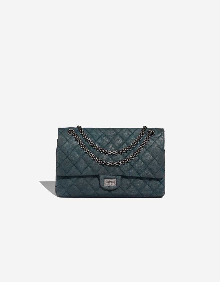 Chanel 2.55 Reissue 226 Caviar Petrol Blue | SACLÀB