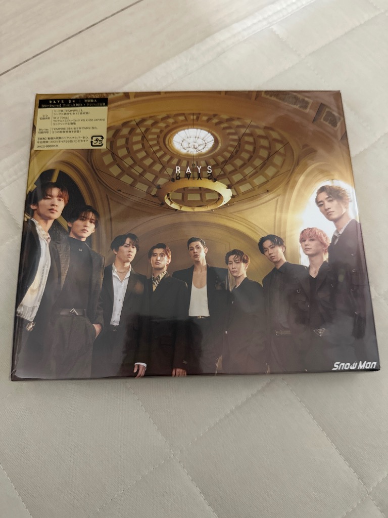 枚数限定][限定盤]RAYS(初回盤A)【CD+Blu-ray】/Snow Man[CD+Blu-ray