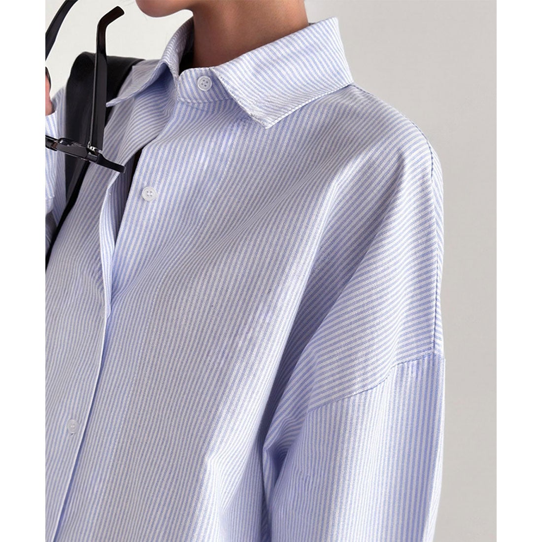 リアルスタイル REAL STYLE シャツ レディース 長袖 ストライプ柄