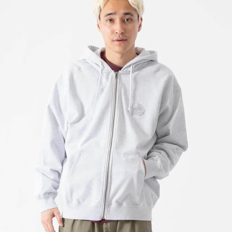 XLARGE（エクストラ ラージ） 全2色 ジップパーカー BACKSIDE SLANTED