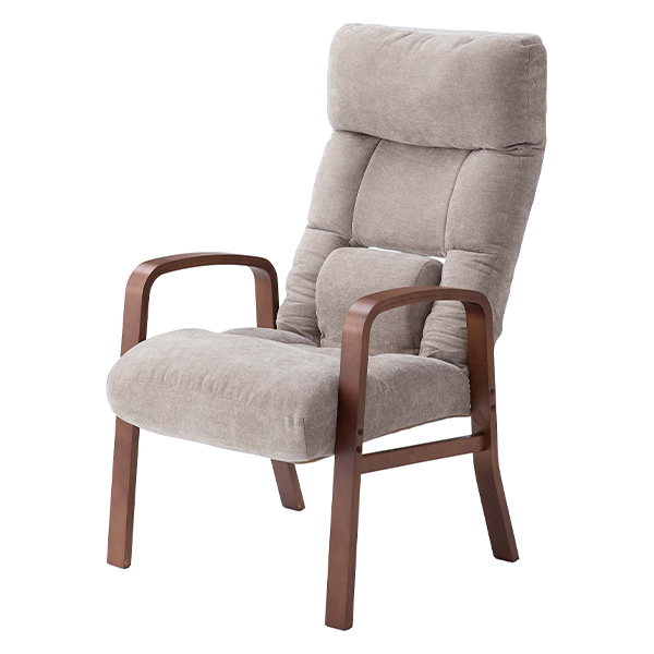 チェア 座椅子 ハイタイプ 高座椅子 リクライニング 7段階 腰痛