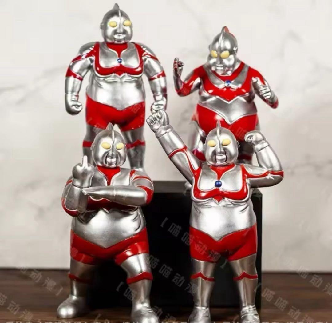 デブトラマン　フィギュア 4体セット シルバー/レッド　まとめてお買得 4体まとめてお買い得！デブトラマン 特撮ヒーロー - メルカリ