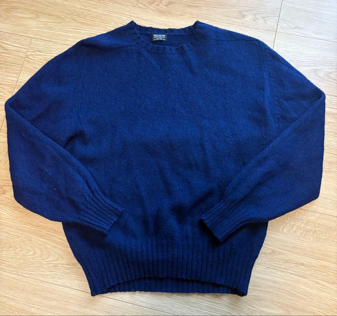 ブルックスブラザーズ 80〜90s スコットランドウールニット 黒タグ 44