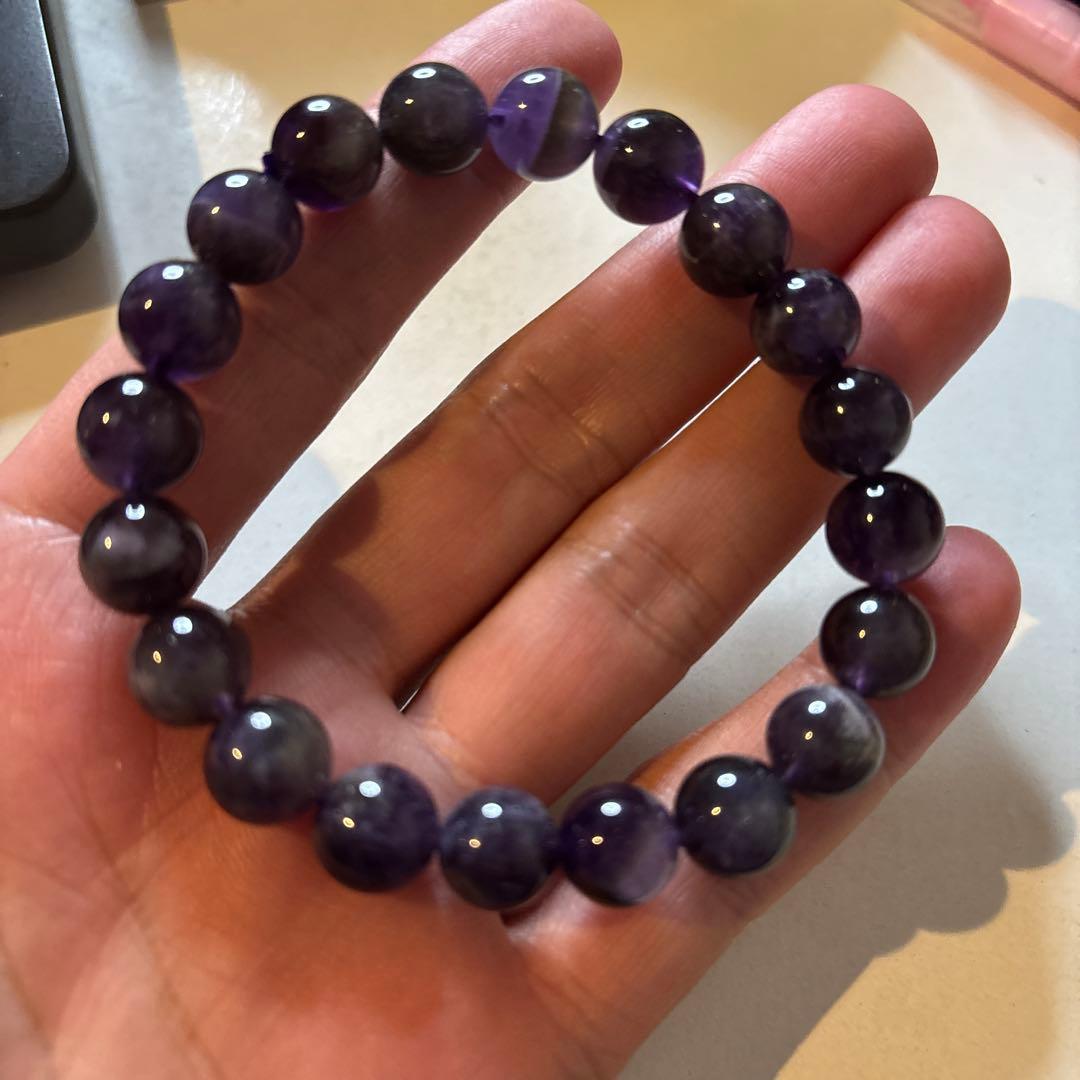 綺麗なアメジスト！ズーンとくる！綺麗！ Z0184】風水ルナフラッシュ・アメジストブレス