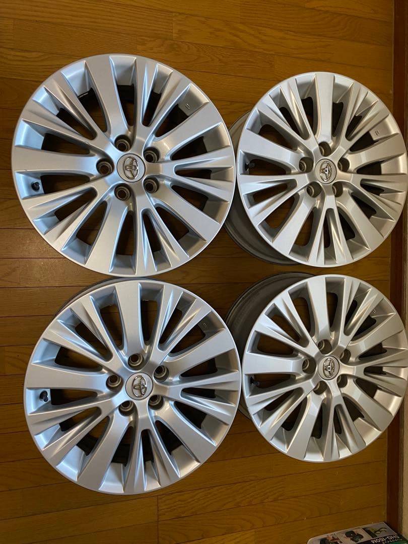 トヨタ 18インチ アルミホイール 5スポーク20アルファード後期 ホイール・タイヤ・18インチトヨタアルファード20系後期純正ハイグロス