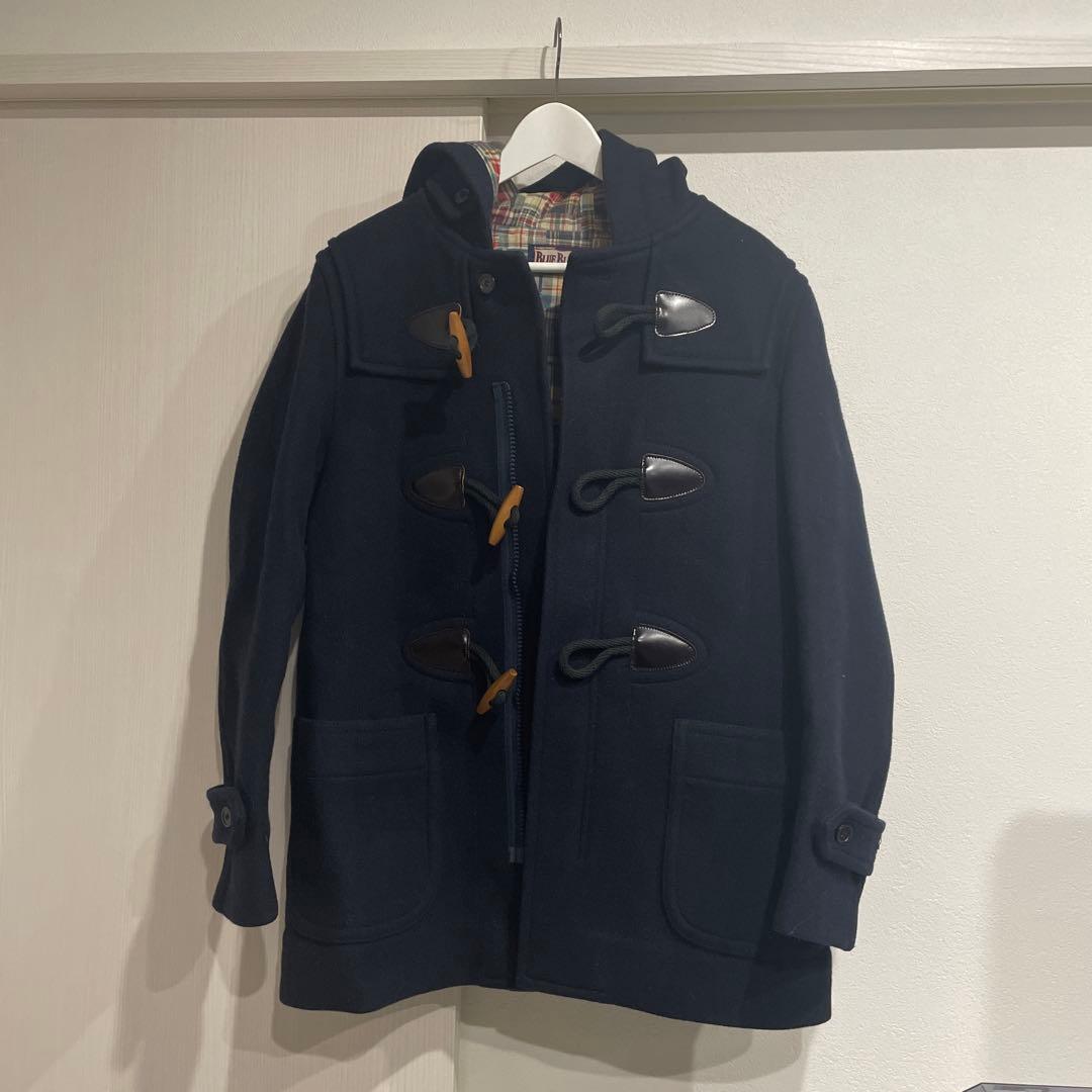 超美品✨BLUE BLUE ネイビー ダッフルコート ダッフルコート カシミアメルトン ネイビー(duffle coat cashmere