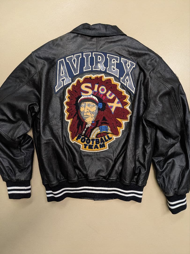 サ*ー様 AVIREX☆オールレザースタジャン AVIREX】アヴィレックス『レザー スタジャン sizeM』6111054 メンズ