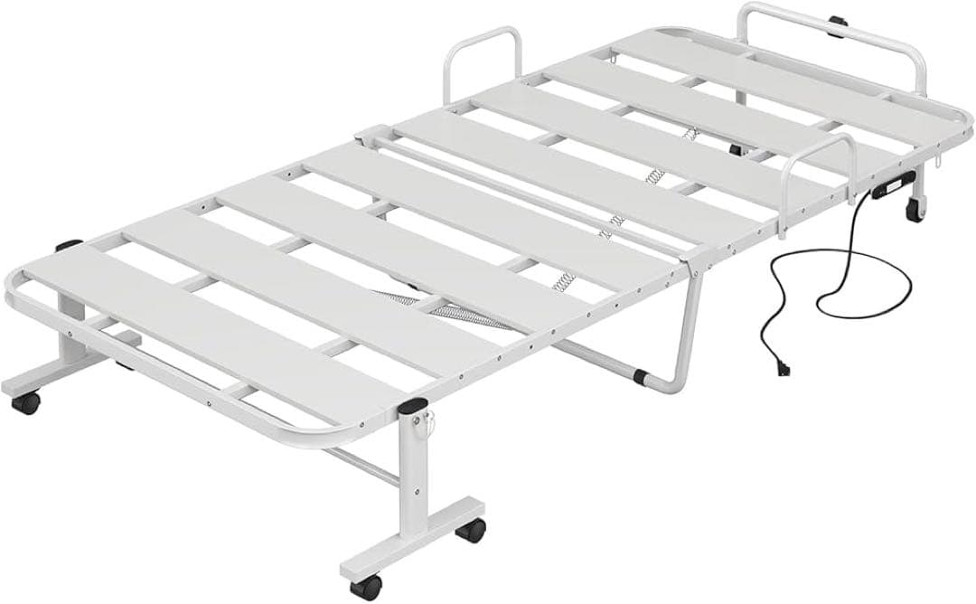 折りたたみベッド シングル ライト付きコンセント キャスター付き 通気性 楽天市場】17万台突破＆楽天1位 ワンタッチ 折りたたみ ベッド