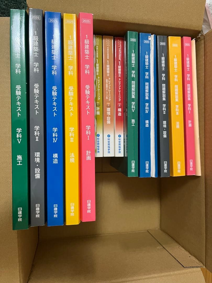 日建学院　一級建築士　テキスト　2025 令和7年　その他 日建学院一級建築士 2025年版 令和7年度 セット 法令集 テキスト 問題