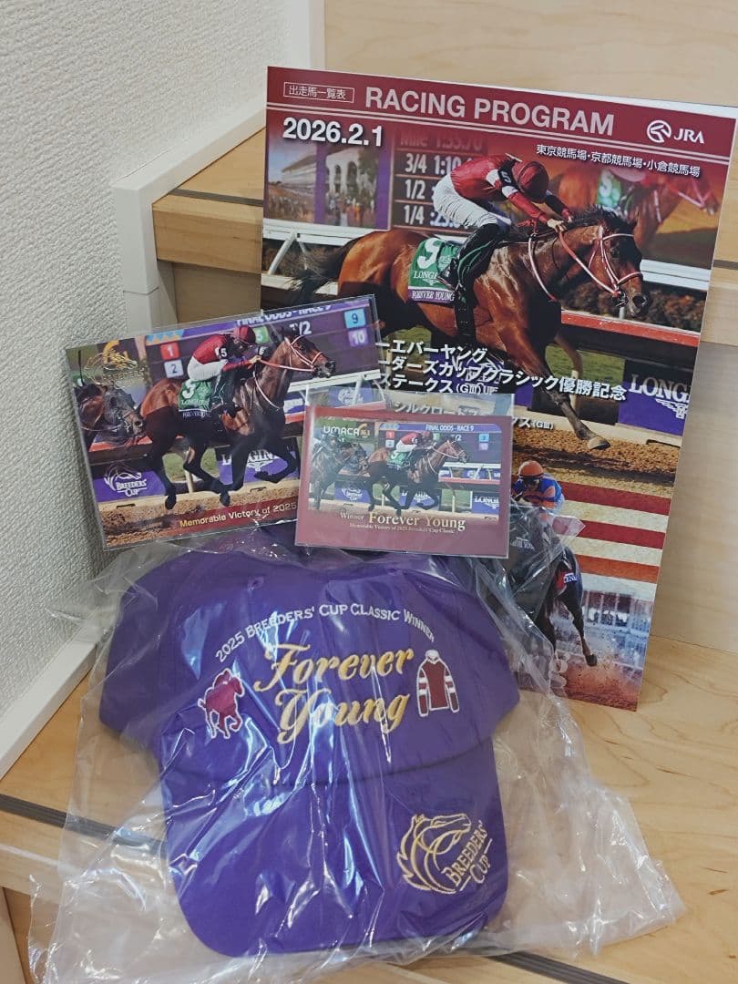 競馬　JRA フォーエバーヤング　キャップ他セット フォーエバーヤング オリジナルキャップ welcomeチャンス jra 競馬
