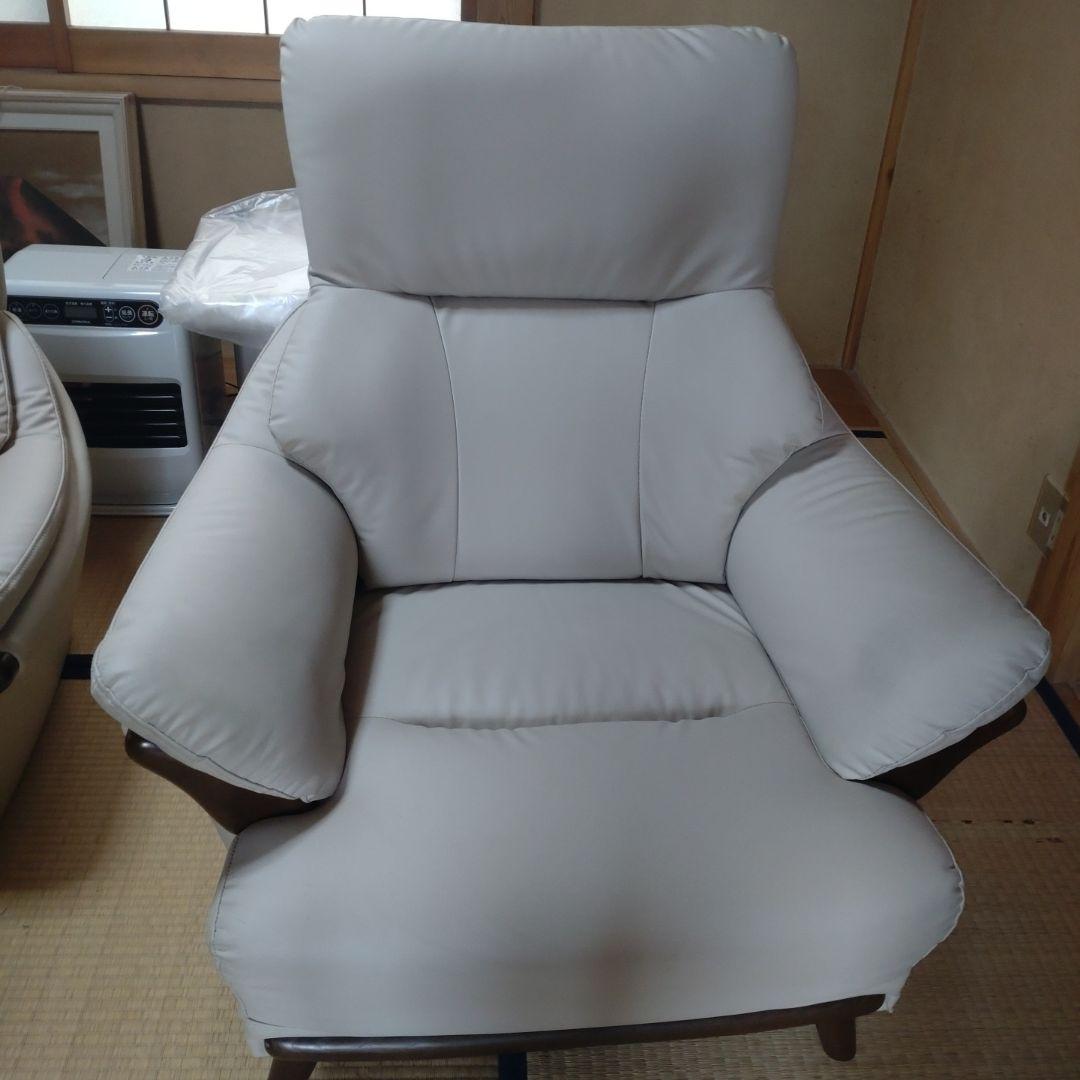 ニトリ　一人掛け　ソファ ニトリ（NITORI） 1人用電動リクライニング布張りソファ(Nビリーバ3