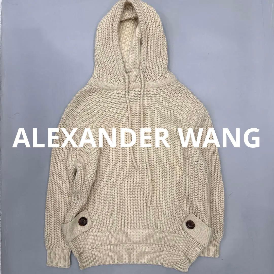 ALEXANDER WANG ニットパーカー　アレキサンダーワン 未使用品 アレキサンダーワン ALEXANDER WANG タグ付き ESSENTIAL