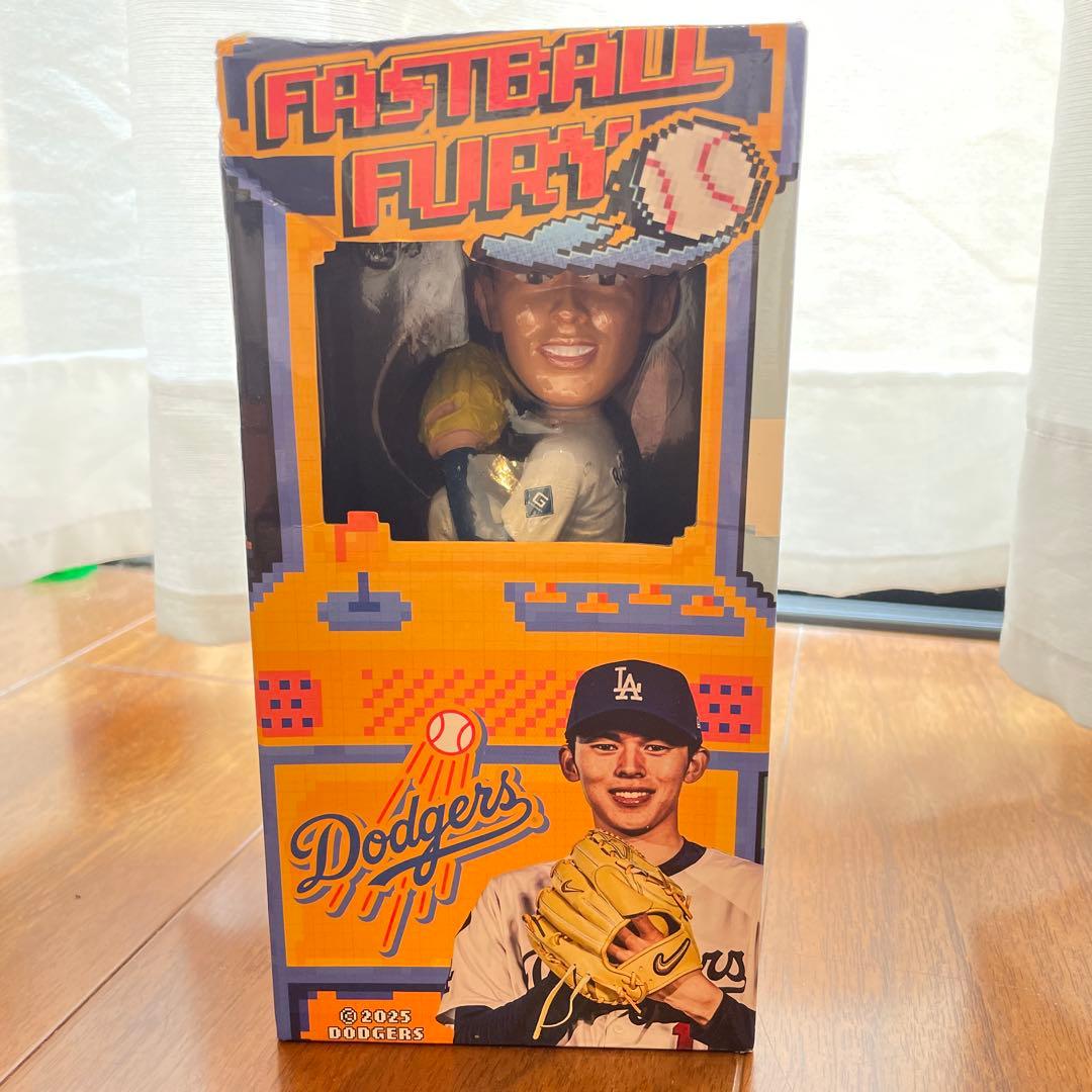 佐々木朗希ボブルヘッド人形　ドジャース8/4配布品 【新品未開封】 Yahoo!オークション - 1円スタート 佐々木朗希 ドジャース 2025年8月4