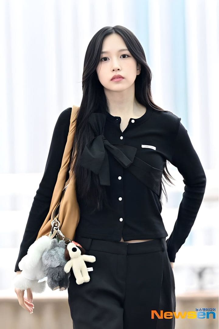 CRANK リボンカーディガン TWICE ミナ着用 - メルカリ