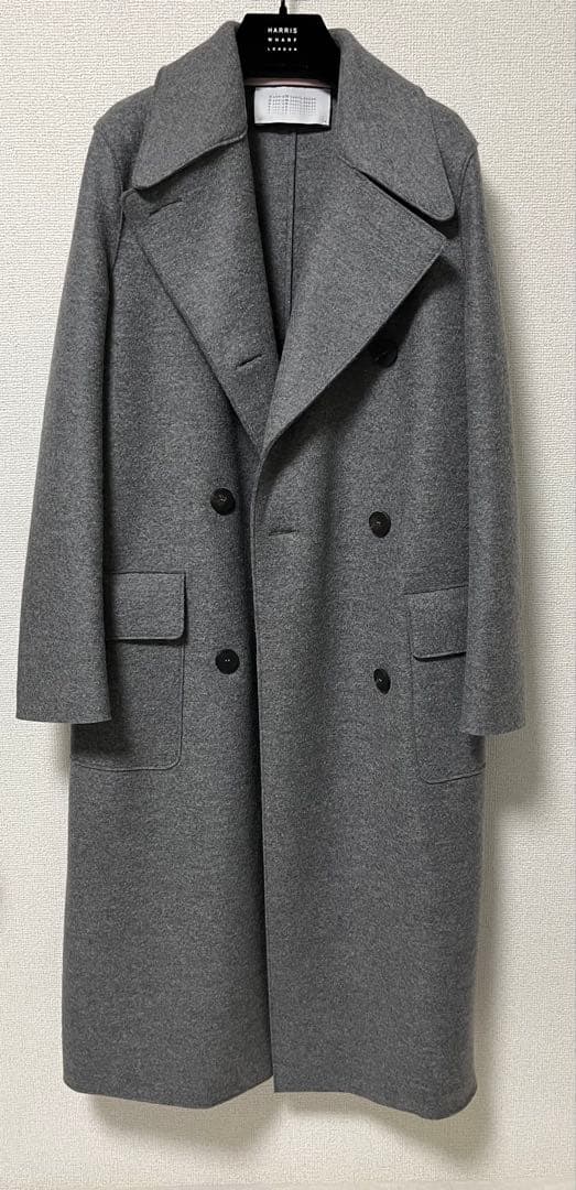 HARRIS WHARF LONDON ウールコート ダブルフェイス 未着用 HARRIS WHARF LONDON（ハリスワーフロンドン）着心地抜群コート