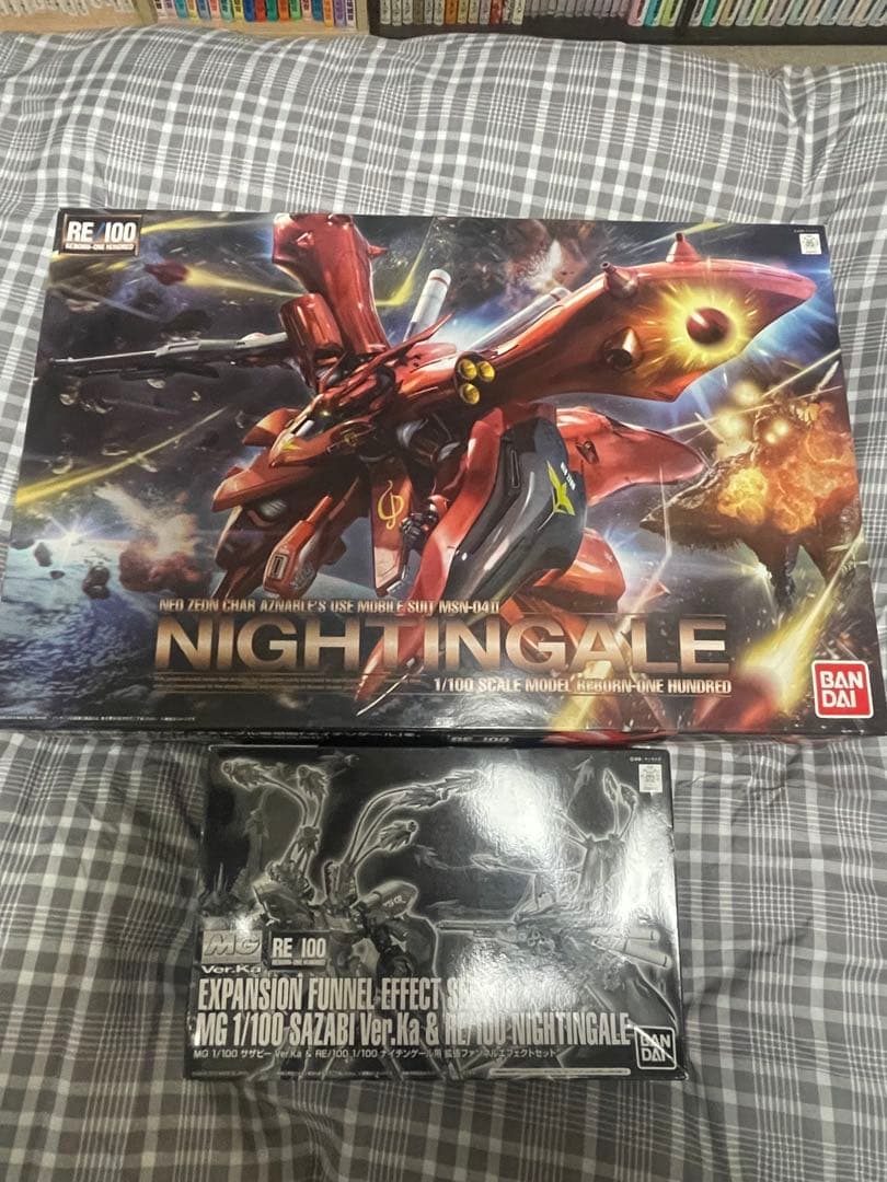 RE/100 MSN-04II ナイチンゲール　拡張ファンネルエフェクトセット Amazon | MG 1/100 サザビー Ver.Ka ＆ RE/100 1/100 ナイチンゲール用