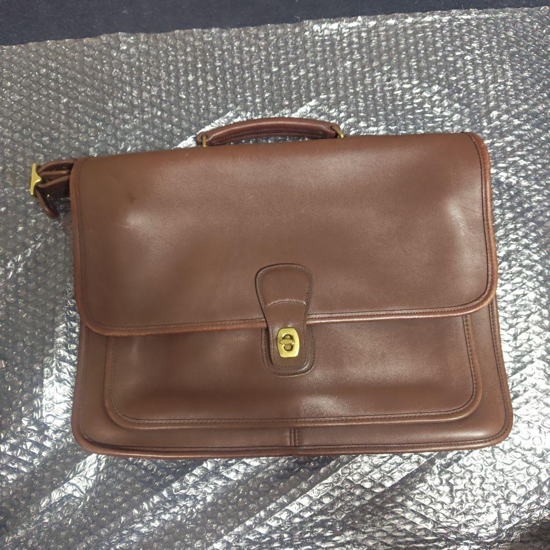 オールドコーチ　ブラウンレザー ショルダーバッグ COACH（コーチ） レザーショルダーバッグ オールドコーチ 90s