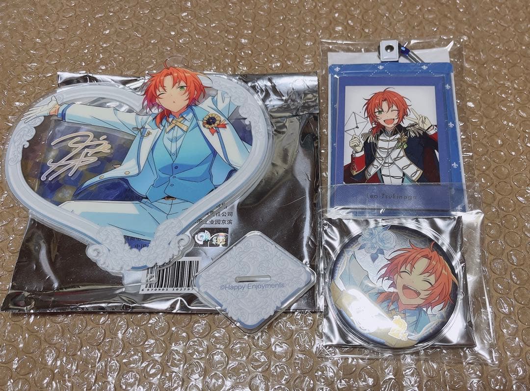 あんスタ 月永レオ 誓約ハートアクスタ 缶バッジ レターチャーム あんスタ 月永レオ 誓約ハートアクスタ 缶バッジ レターチャーム